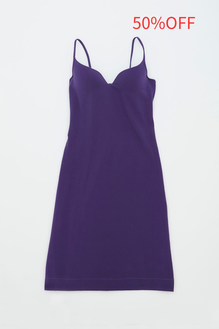 CASUCA HADA キャミソール 紫 Sサイズ CASUCA HADA SHELLTOP LONG